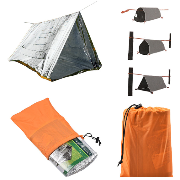 Go Time Gear Life Tent Emergency Survival Shelter 2 Person Emergency Tent