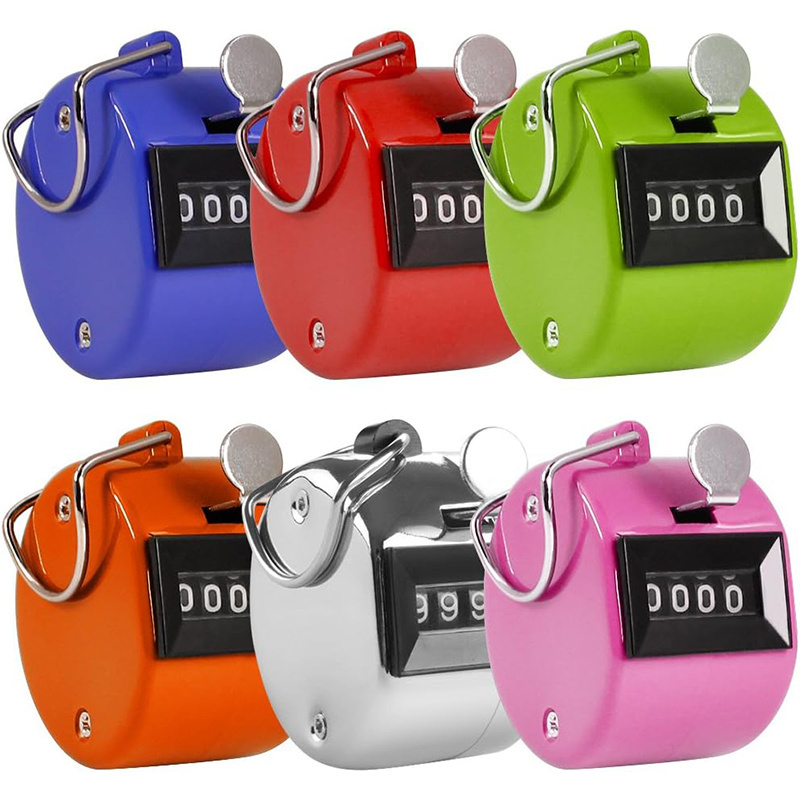 Hand Held ABS Plastic Tally Counter Durable Lightweight Easy Press Reset Versatile Use Great For Coaching Events Counting