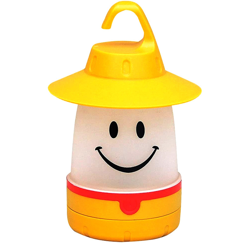 Hanging Lamp Battery Operated LED Lights Kids Gifts Toys Smile Camping Lantern