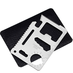 Stainless Steel 11 in 1 Survival Knife Multi Tool Camping card/Multifunction Outdoor Lifesaving Tool