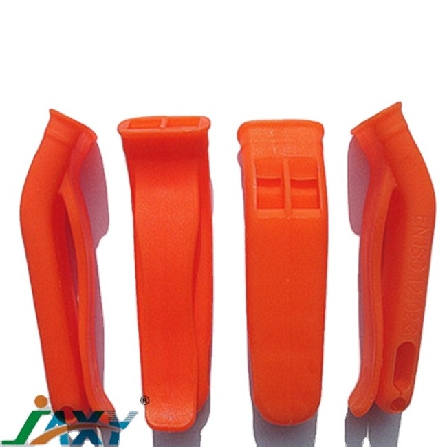 Outdoor sports cheap orange plastic whistle bulk high decibel whistle