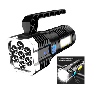 Outdoor LED Portable 1000 Lumen Rechargeable Side Light Multifunctional Flashlight