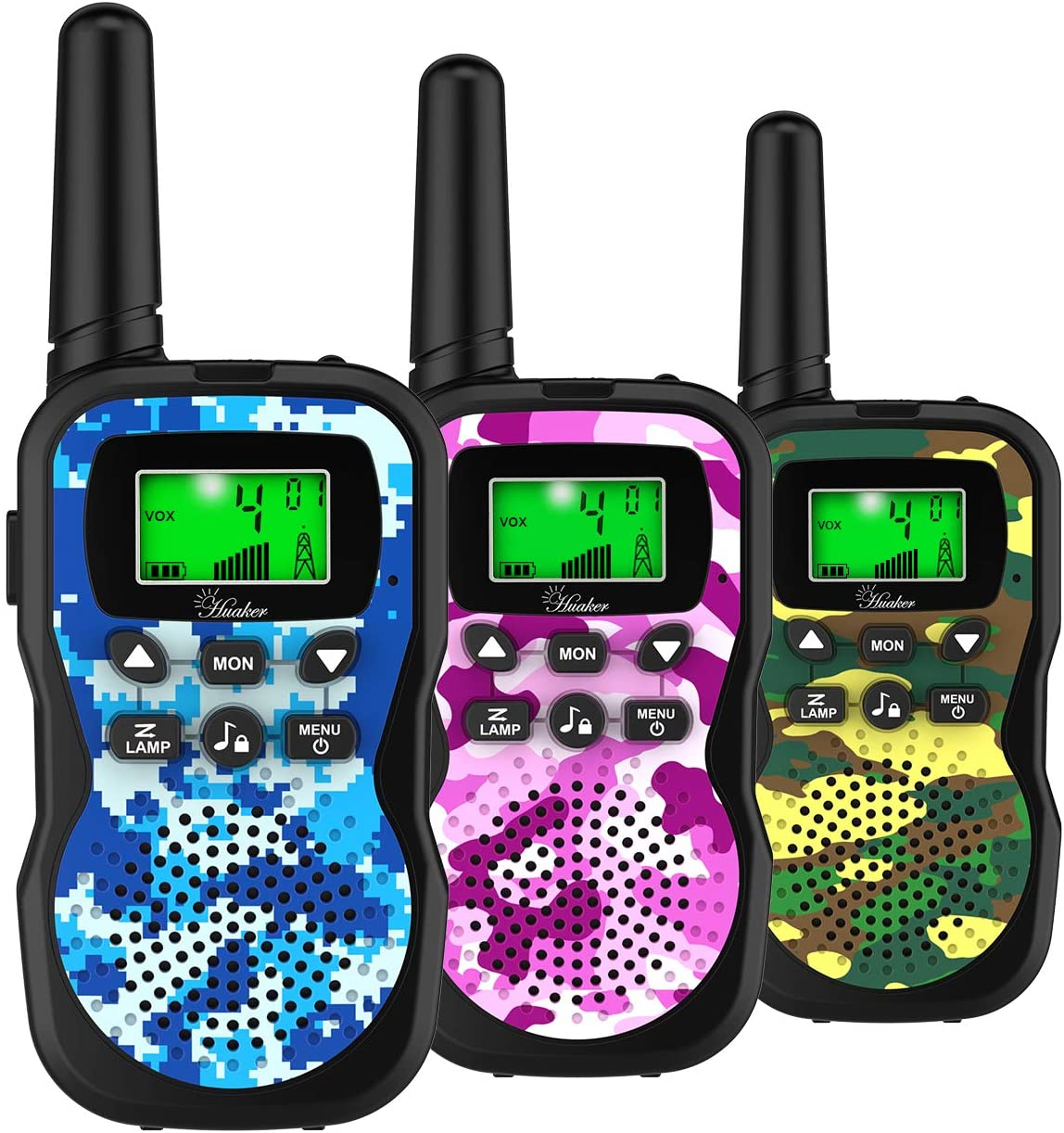 Outside Adventures for Kids Walkie Talkies Toy with Flashlight LCD Screen Long Range Walkie Talkie