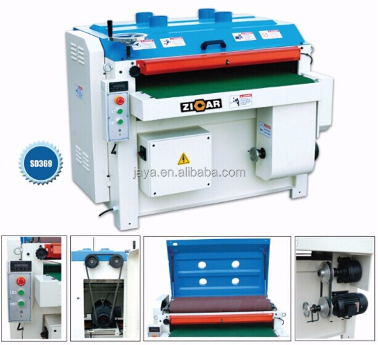 920mm width Woodworking double roller Sanding machine/Drum Sander for sale SD369 Floor sander Wide Belt Sanding Machine