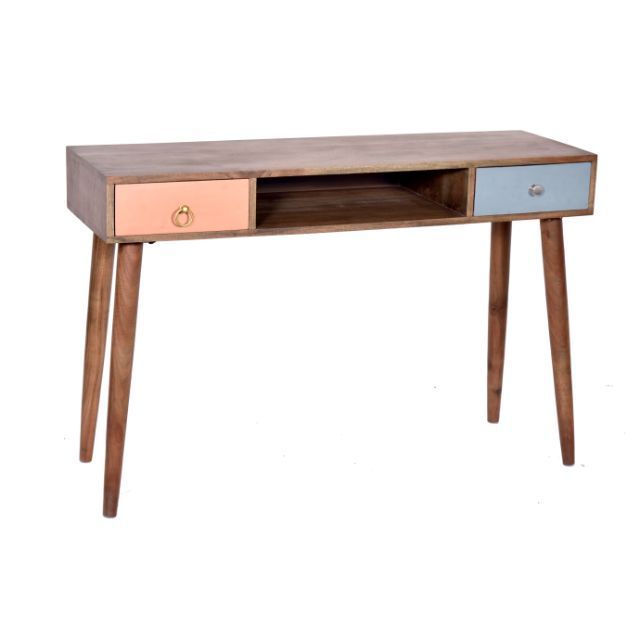 top quality fine classy look trendy Modern Home Office Console Table  with Open Storage Cubby Small Drawer