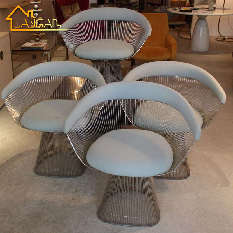 Wholesale metal dining warren platner chairs velvet green armchair lounge chairs for living room office occasional chairs