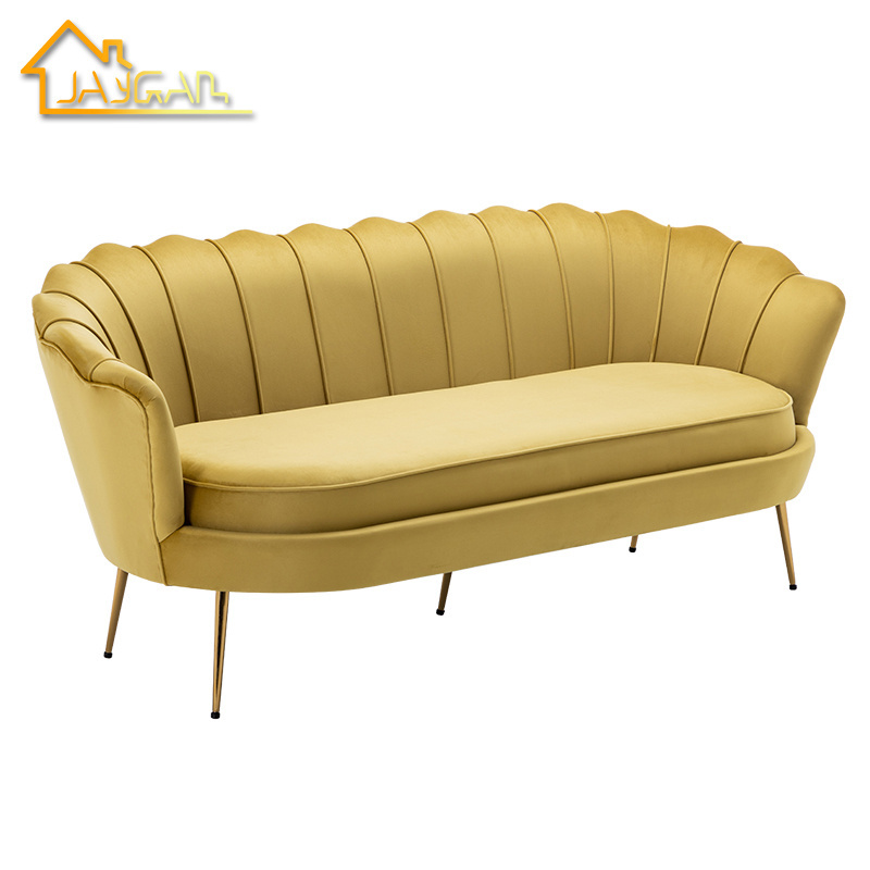 Living room furniture design 3 seater couch love seat wedding sofa for bride and groom modern small velvet couple wedding sofa