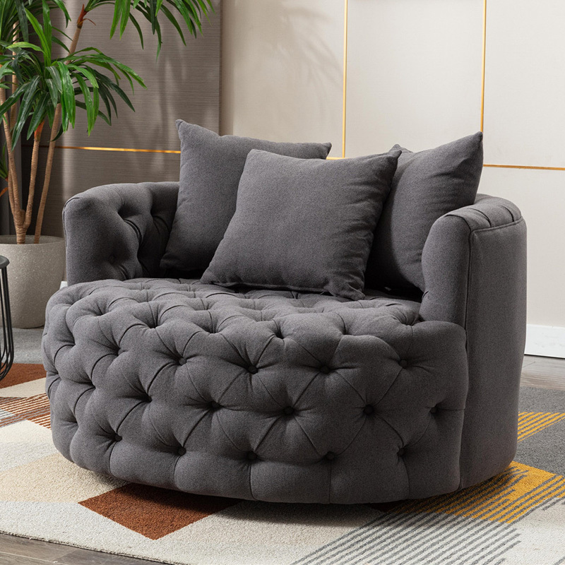 Modern velvet sofa chairs set of 2 for living room furniture accent armchair luxury lounge oversized swivel round chair models