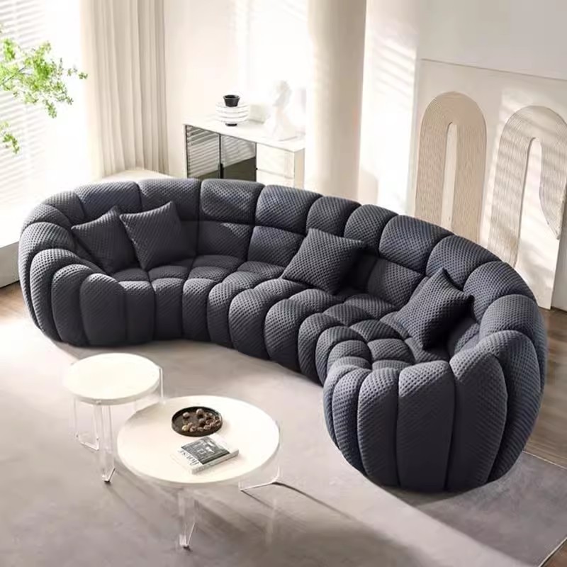 High quality large sofas for home furniture modern luxury sectional sofa set for living room custom best fabric bubble couch