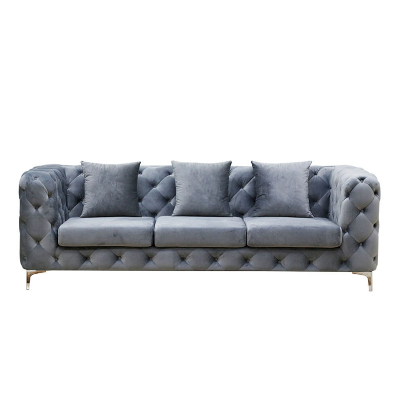 Wholesale luxury italian custom 7 seater couch lounge suite sofas set living room furniture chesterfield velvet sectional sofa