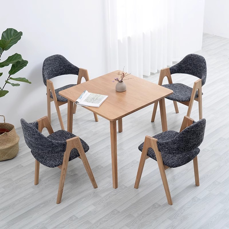 Dining room furniture wood tables and chair for coffee shop modern luxury sillas de comedor para indoor restaurant chairs