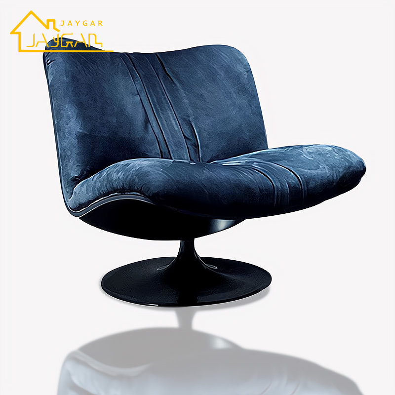 Comfortable suede fabric swivel recliner chairs modern lounge chairs for living room luxury sofa leisure chairs indoor