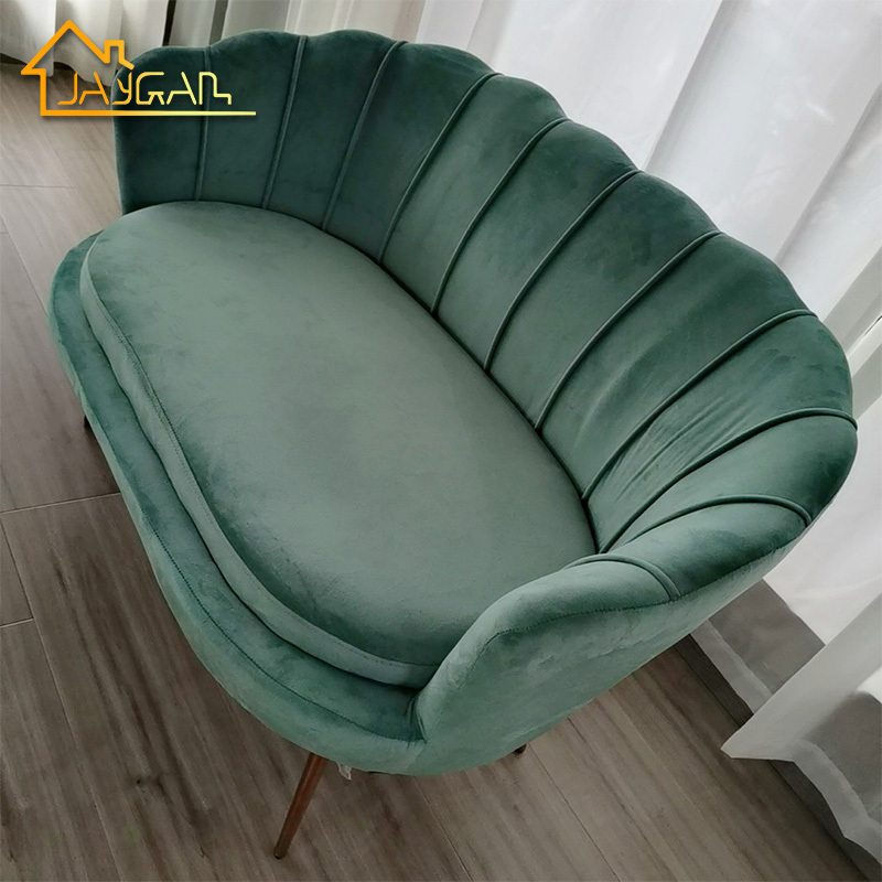 Living room furniture design 3 seater couch love seat wedding sofa for bride and groom modern small velvet couple wedding sofa