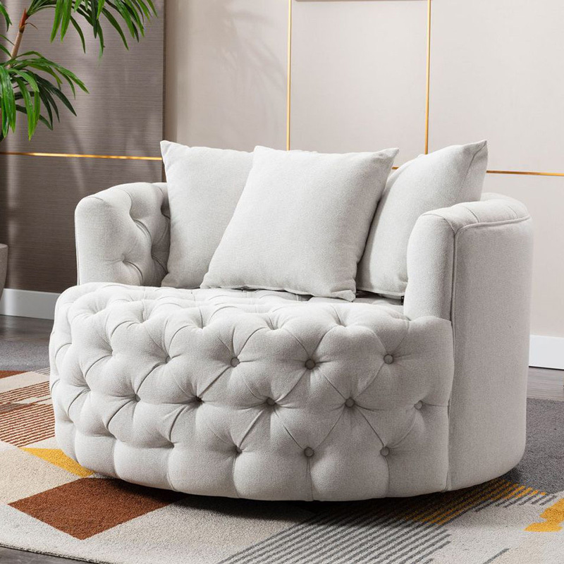 Modern velvet sofa chairs set of 2 for living room furniture accent armchair luxury lounge oversized swivel round chair models