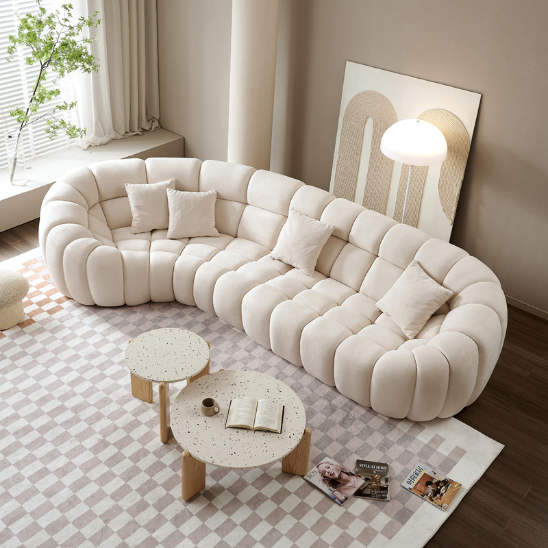 High quality large sofas for home furniture modern luxury sectional sofa set for living room custom best fabric bubble couch