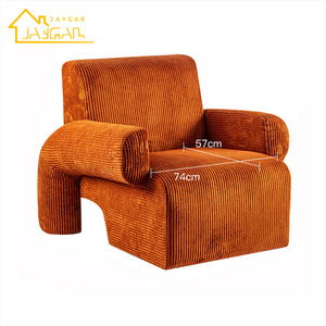 Modern single leisure sofa chair indoor fabric velvet armchair occasional chairs for small spaces cute living room chairs