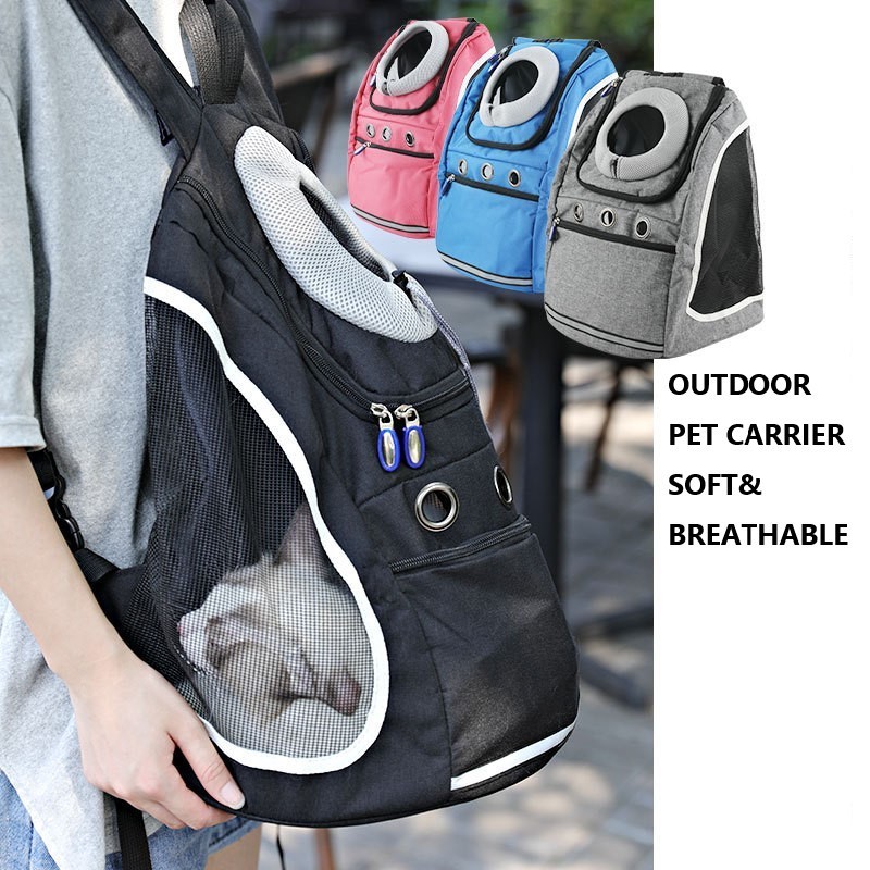 2023 Hot Sale  Breathable Portable Bike Outdoor Travel Soft Luxury Dog Cat Pet Backpack Pet Carriers