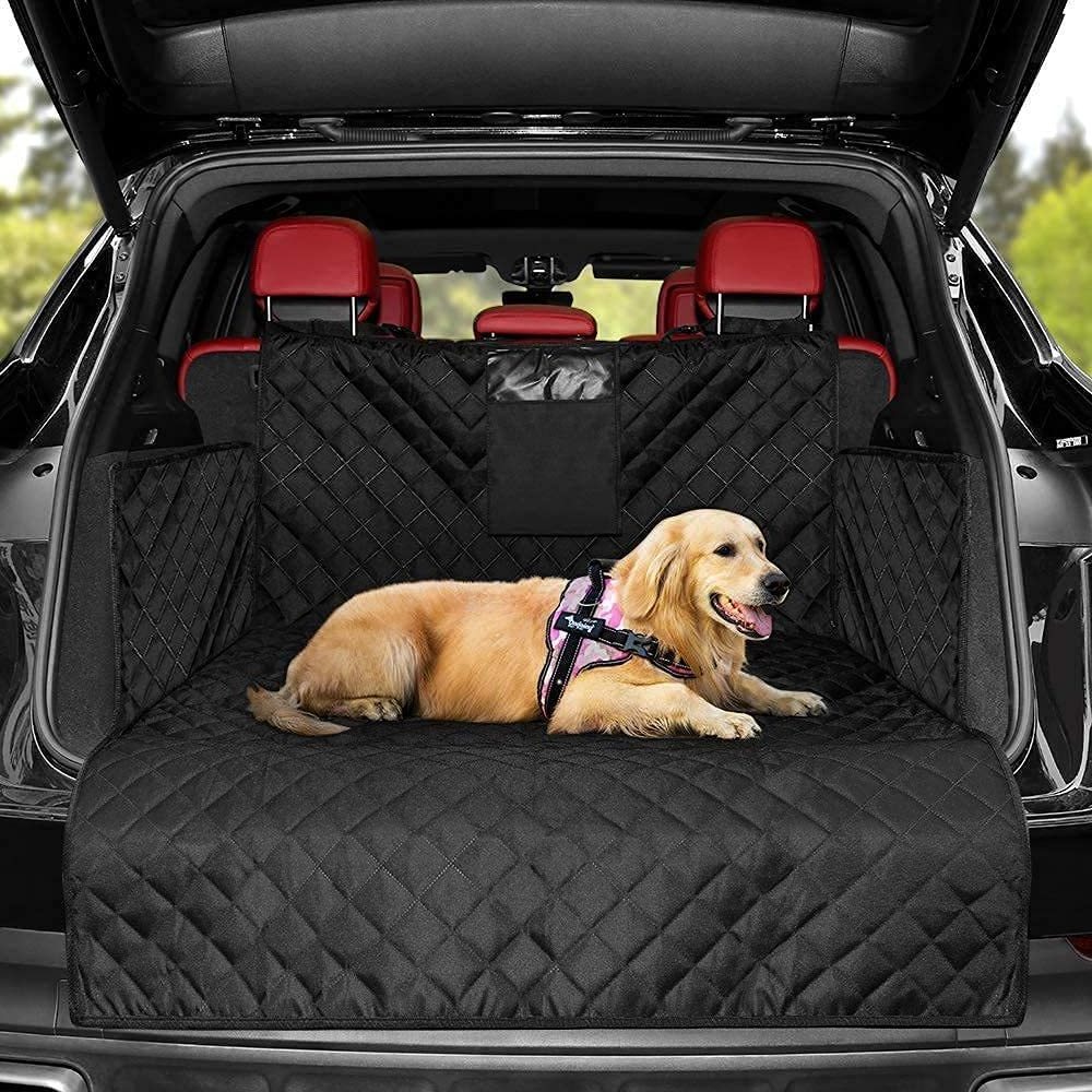 2023 Dropship Foldable Pets Auto SUV Car Trunk Cargo Liner 600D Oxford Wear-resistant Waterproof Mat Pet Dog Car Back Seat Cover