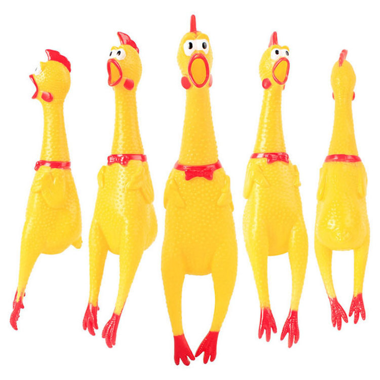 beejay Factory Direct eco friendly Funny Cute Screaming chicken soft small pet dog sound squeaky chew toys