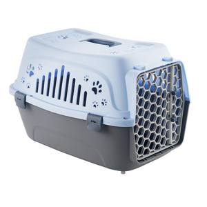 Hot Luxury breathable Airline Approved Meidium Plastic Kennels Crate Pet Travel Dog Cat Crate Carrier