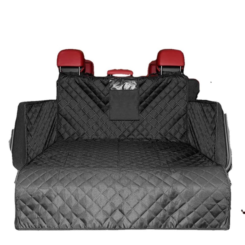 2023 Dropship Foldable Pets Auto SUV Car Trunk Cargo Liner 600D Oxford Wear-resistant Waterproof Mat Pet Dog Car Back Seat Cover