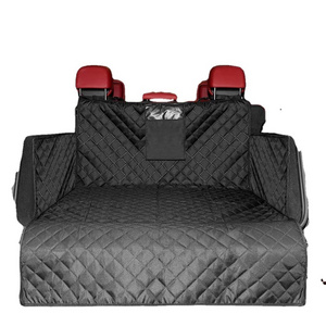 2023 Dropship Foldable Pets Auto SUV Car Trunk Cargo Liner 600D Oxford Wear-resistant Waterproof Mat Pet Dog Car Back Seat Cover