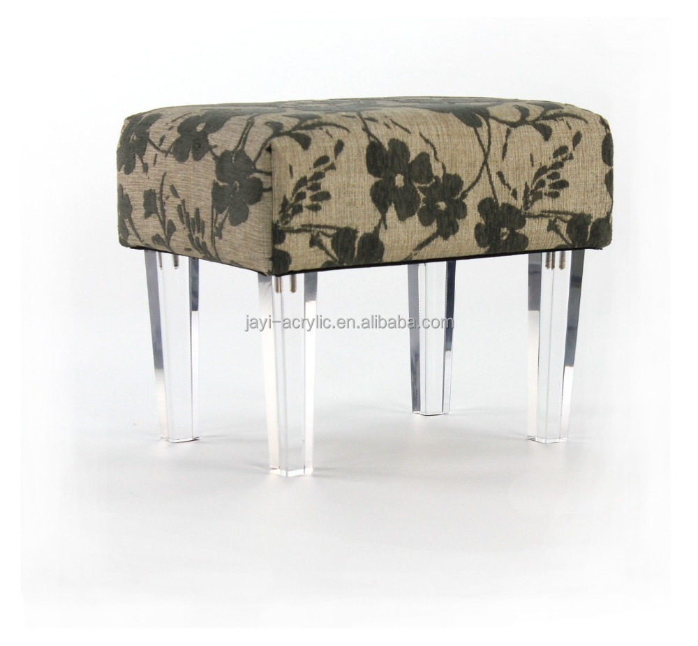 Modern Crystal Perspex Clear Acrylic Bench With Cushion/Acrylic Bed End Bench