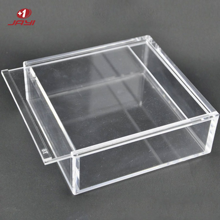 JAYI Wholesale Custom Pokemon Clear Acrylic Booster Box Display Box Acrylic Display For Booster Box