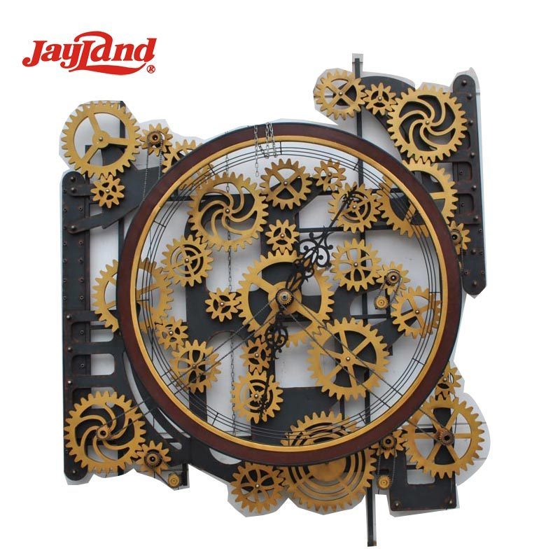 3d panel wall decor with gears, metal wall decor