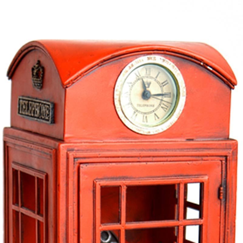 Antique Decorative red telephone booth 1:6-SCALE