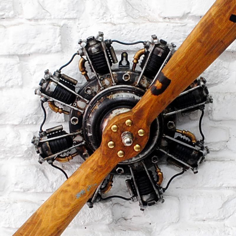 handmade antique engine model metal wall art home decor