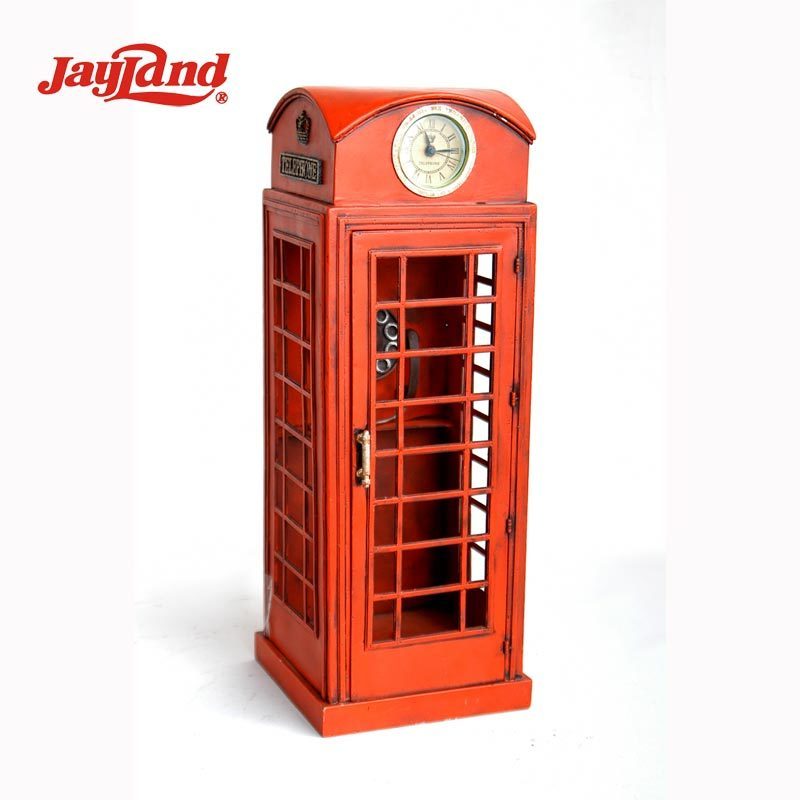 Antique Decorative red telephone booth 1:6-SCALE