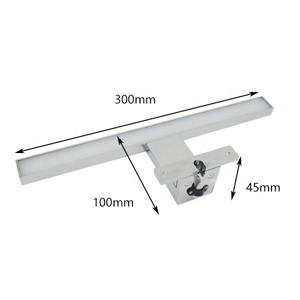 30CM 2023 Aluminium housing IP44 bathroom mirror light fixture