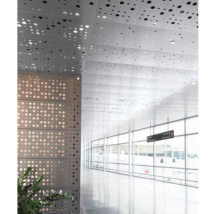 Customized Wall Perforated Board Decorative False Ceiling Tile Hook on 600*600