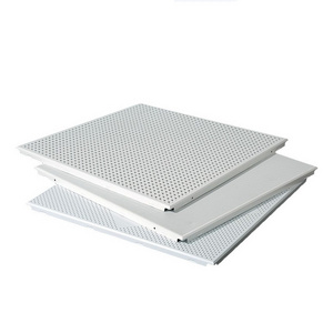 Directly Factory Sale Low Price Standard Size Soundproof Perforated Aluminum False Ceiling Panel Tiles for Office