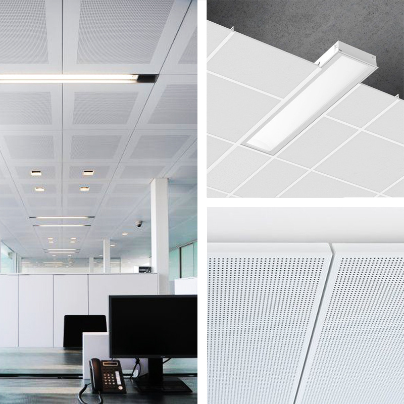 High Quality Wholesale Best Price Aluminum Ceiling Tiles Suspended Acoustic Metal Ceiling Cilp In Ceiling Panel