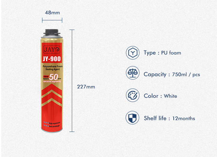 Spray Expanding Construction Polyurethane Pu Window Door Adhesive Glue Foam