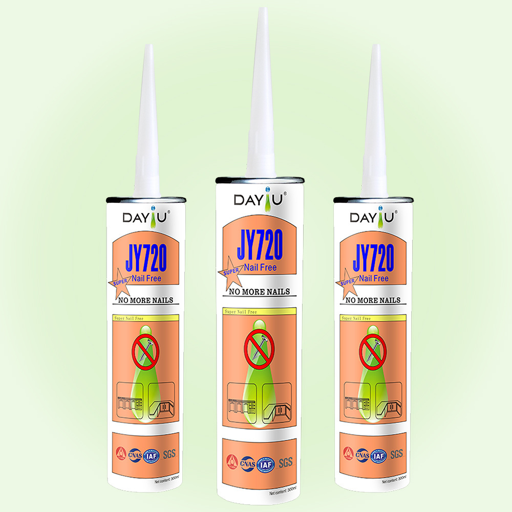 Dayou newest design best selling JY720 nail free glue uptodate crack adhesive epoxy resin table top liquid nail adhesive