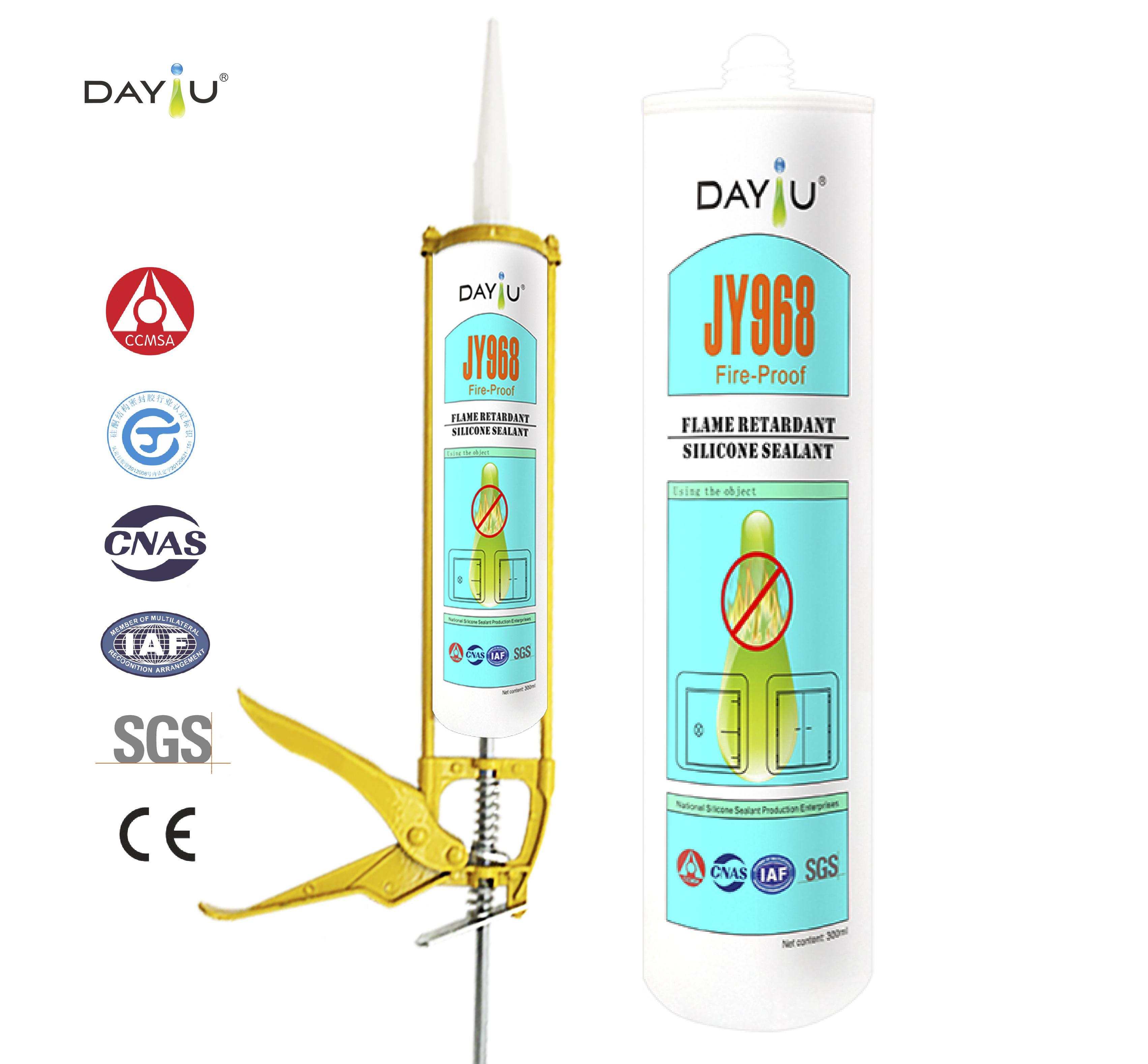 Fireproof Sealing Window 300ML Insulation High Temperature Neutral Silicone Sealant