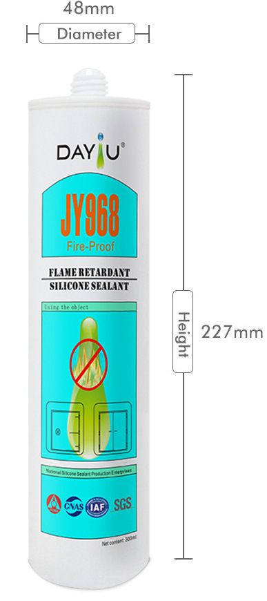 Fireproof Sealing Window 300ML Insulation High Temperature Neutral Silicone Sealant