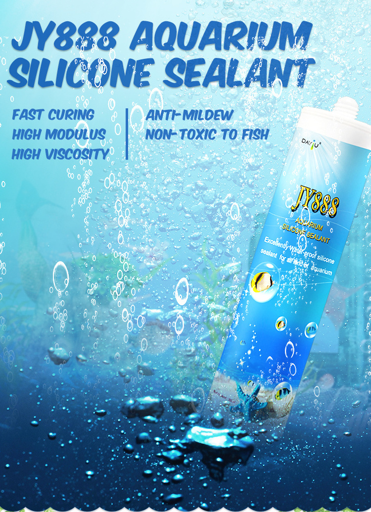 China Manufacture 100% RTV Silicone Sealant Aquarium Silicone Sealant Acetic Clear Sealing Silicone