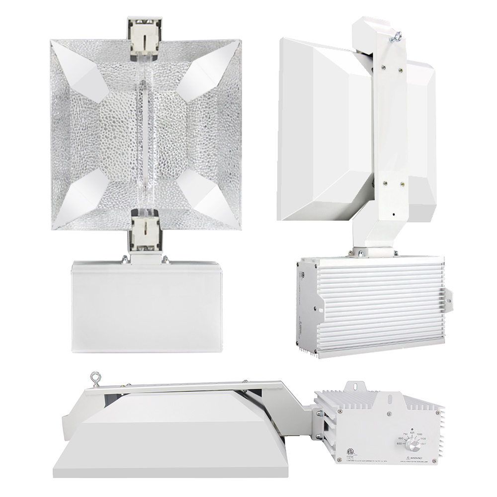 Excellent PPFD Output 1000W Commercial DE Enclosed Grow Lighting System With Ballast, Bulb, Reflector