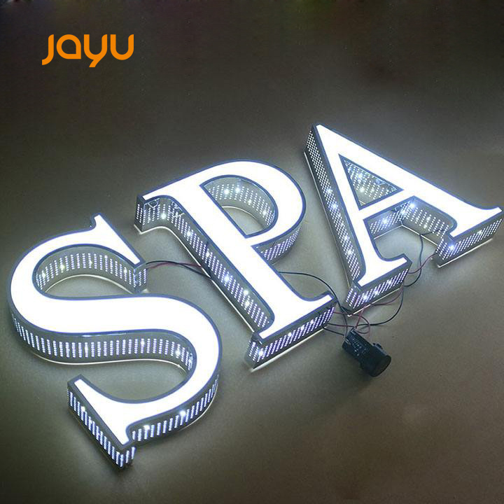 Manufacturers make stainless steel light box three-dimensional three-dimensional luminous characters acrylic plastic billboard