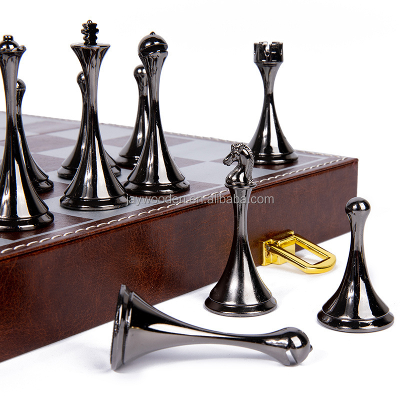 Magnetic Travel Chess Set ajedrez Family metal Classics Chess game Folding Board Chess Pieces