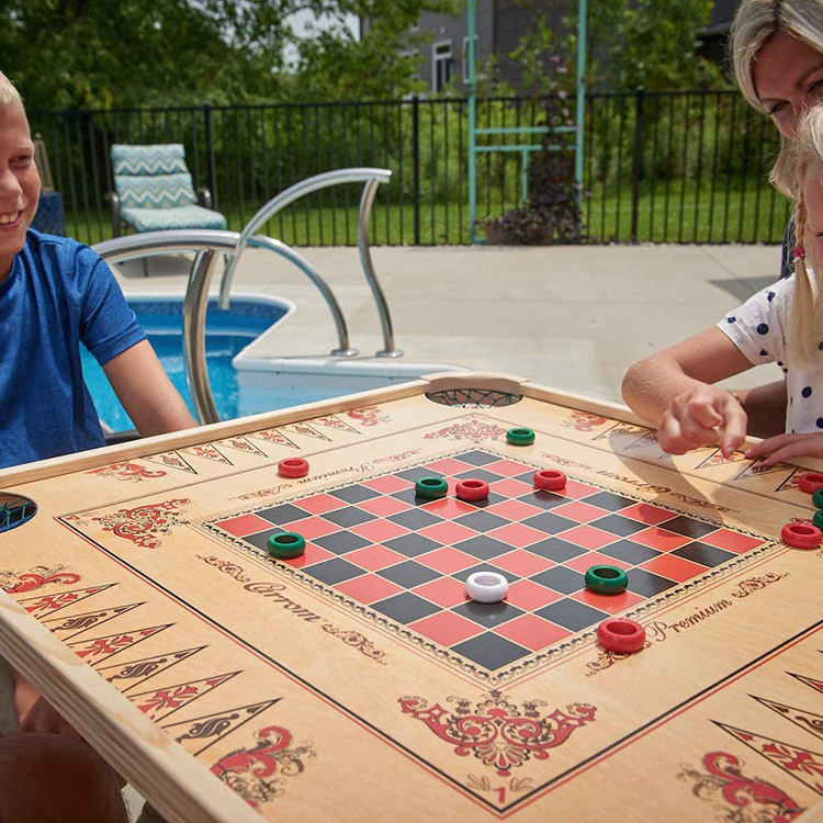 factory customized different style large wooden carrom board game set pakistan play best grade carrom board ball game