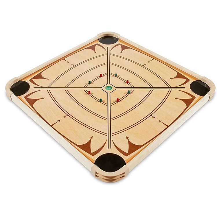 factory customized different style large wooden carrom board game set pakistan play best grade carrom board ball game