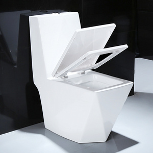 New product high quality modern diamond sanitary ware porcelain toilet bowls white color water-saving ceramic toilet