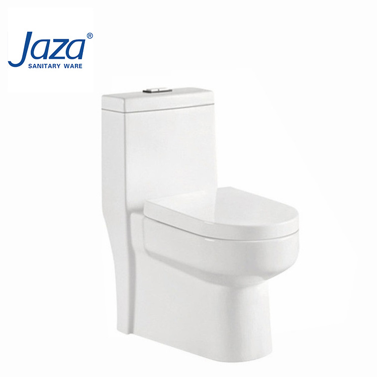 Sanitary ware high quality washroom toilet bowl ceramic siphon jet flushing s-trap one piece dual flush western toilet