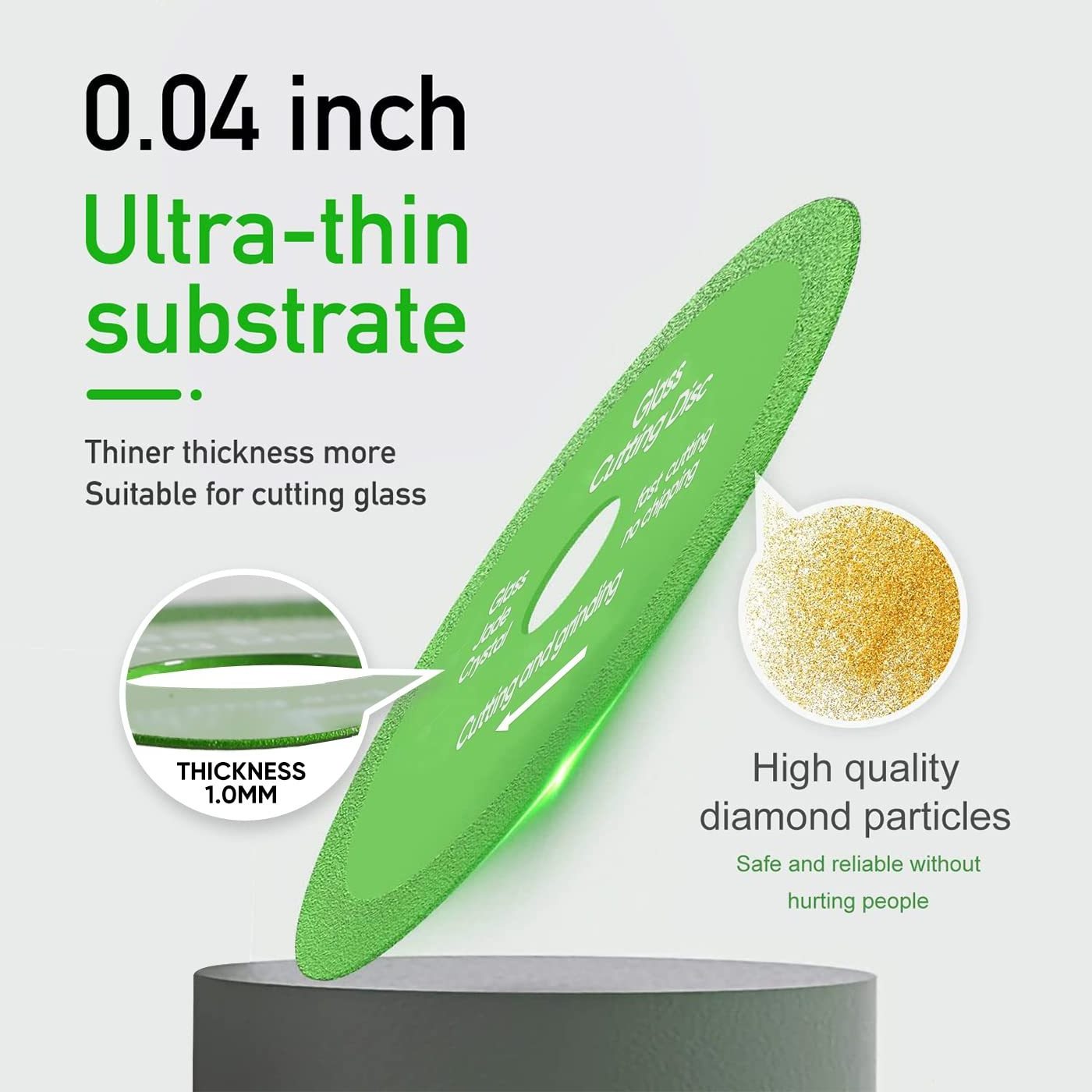 High quality ultra thin 100mm diamond saw blade cutting glass disc cutter for glass