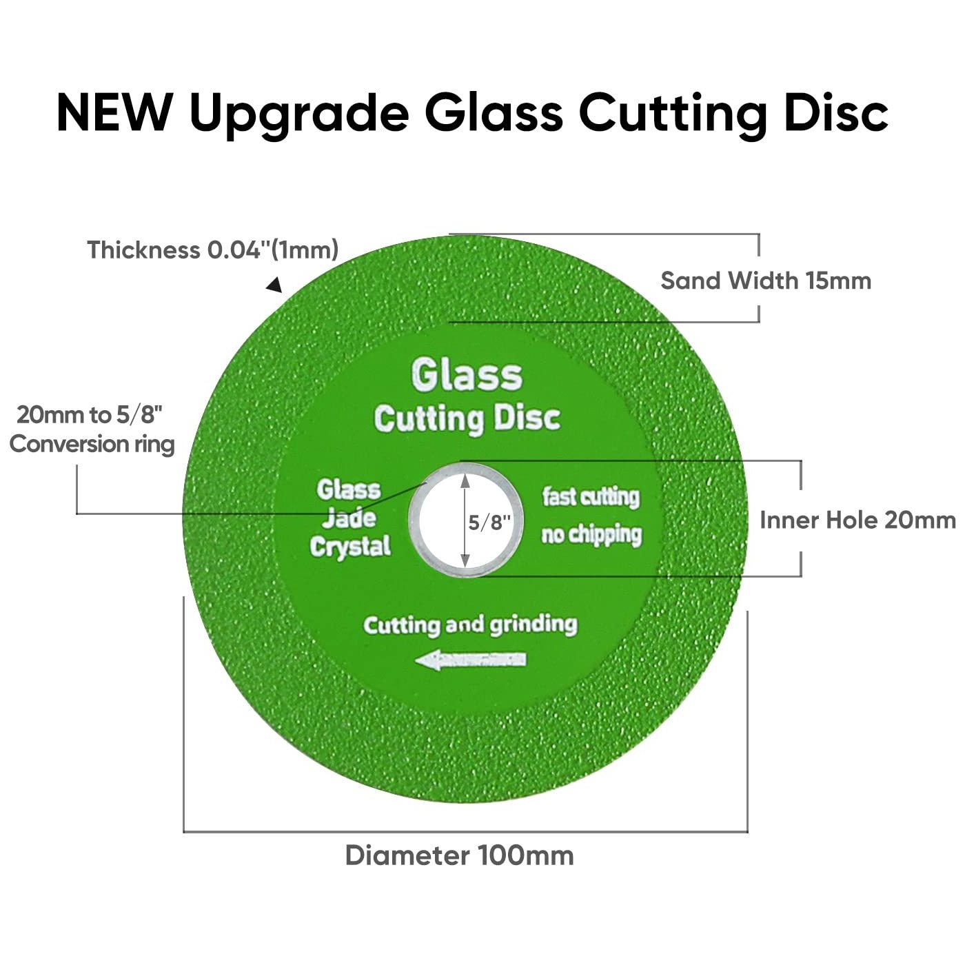 High quality ultra thin 100mm diamond saw blade cutting glass disc cutter for glass